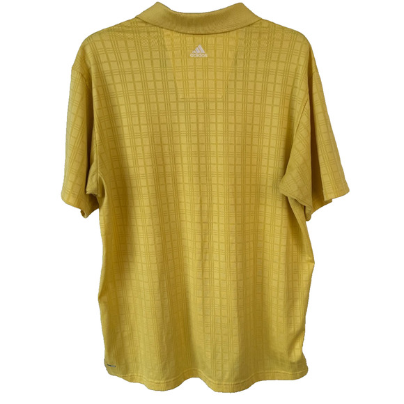 Adidas Golf Men's Yellow ClimaCool Polo Shirt - Size Large - Picture 5 of 9
